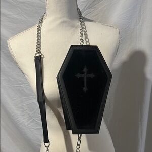 Spirit Black Coffin Crossbody Bag